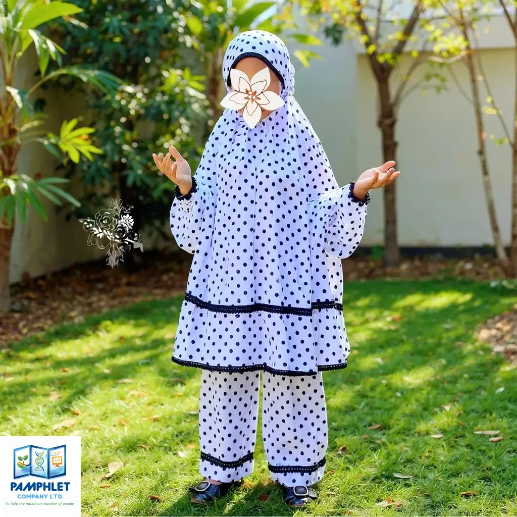 Kids Cotton Khimar Set KCK107